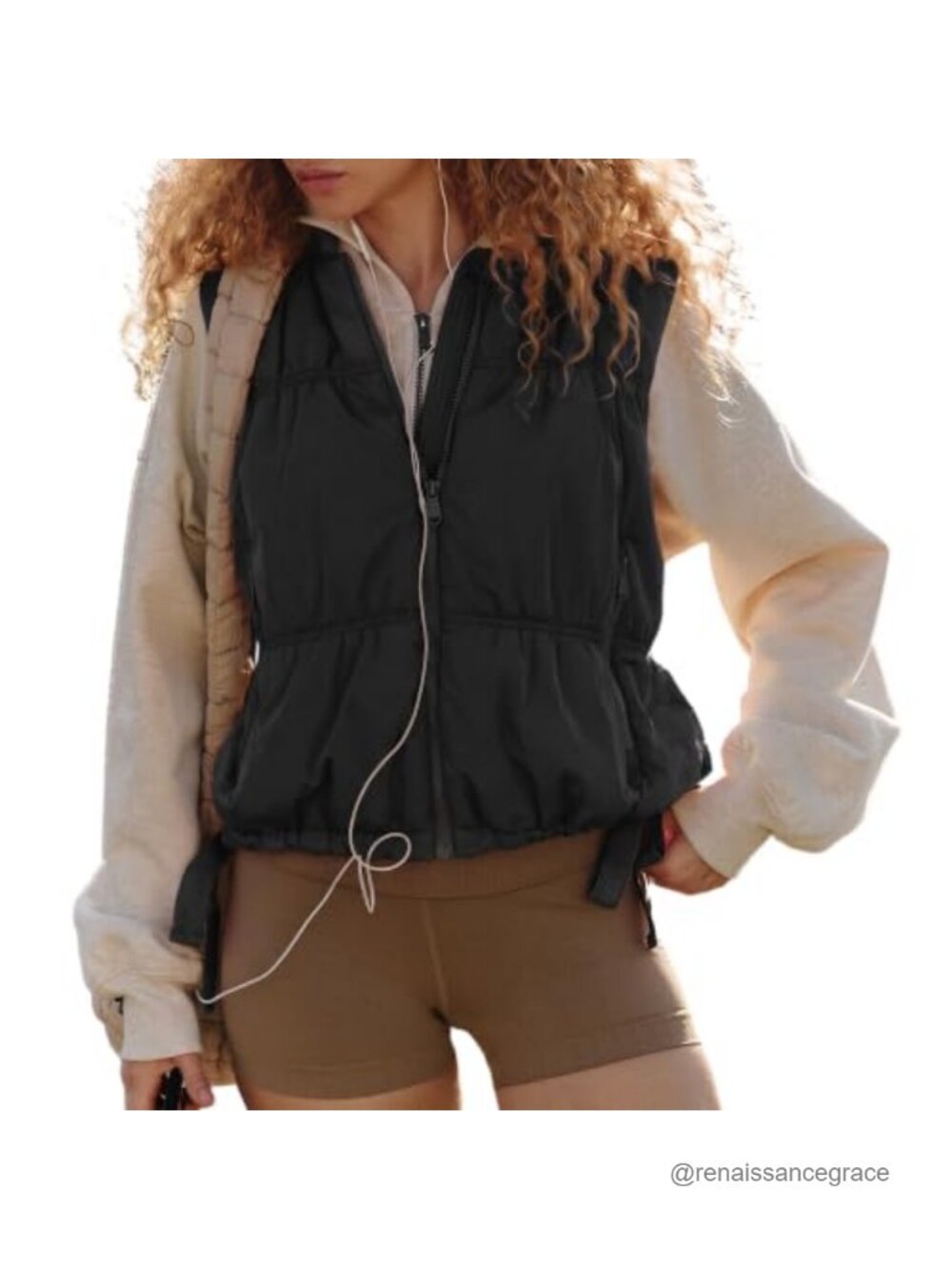 Womens Quilted Puffer Vest Sleeveless Full Zip Lightweight Bubble Coat